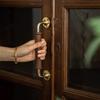 Brass Base Brass Handle Light Luxury Furniture Handle Vintage Door Handles  Drawer Handle