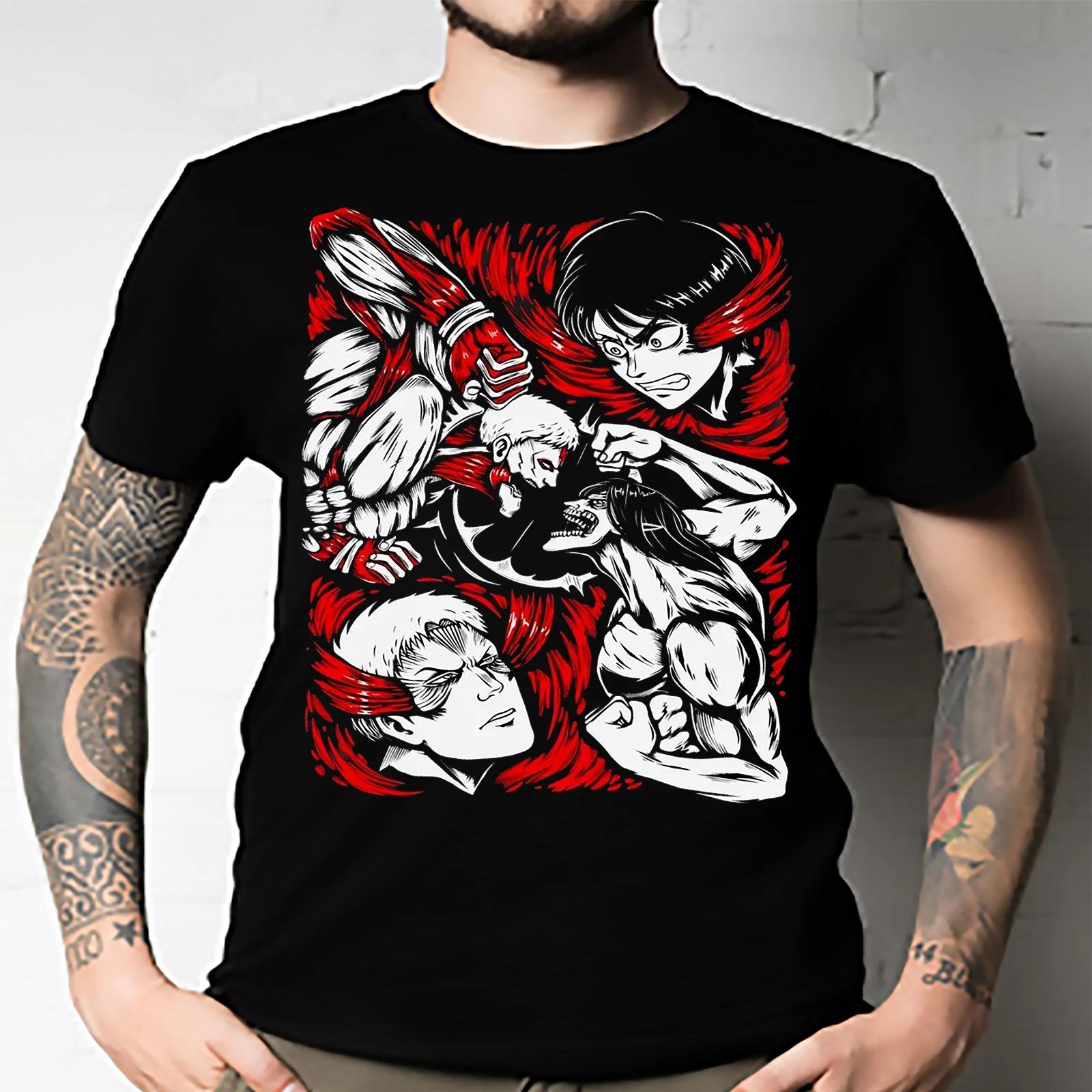 Men s and Women s T-shirts Attack on Titan XXXXL