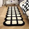Plush Long Runner Rug for Bedroom Bedside Mats Soft Thick Floor Carpet for Living Room Windowsill Couch Coffee Table