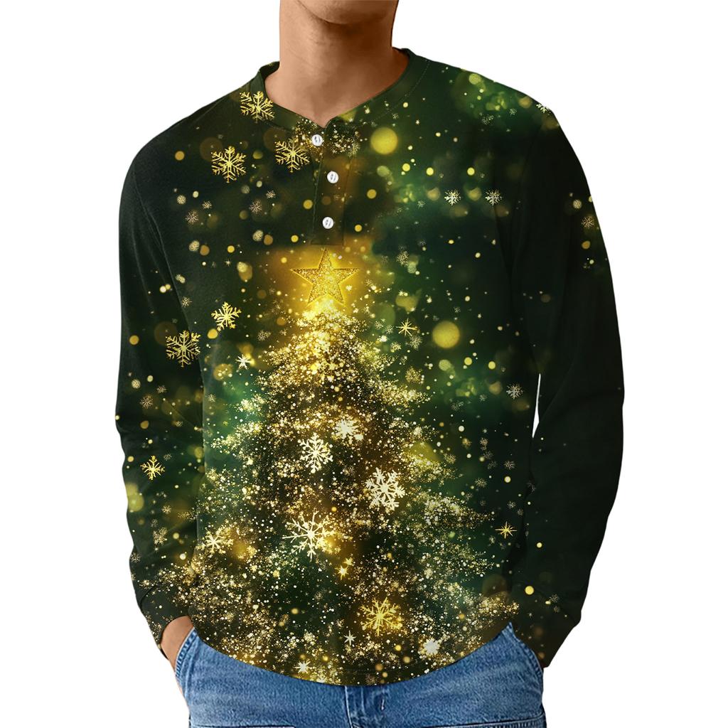 Men's Casual Oversized Button-Down Shirt With Long Sleeves