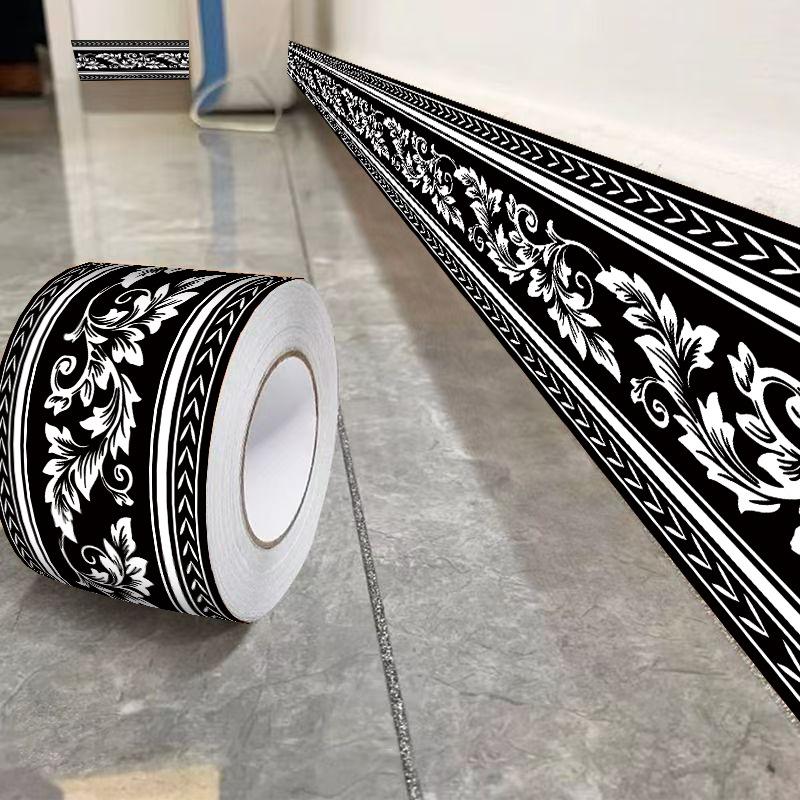 3D-Tapetenbordüren, PVC, selbstklebende, wasserdichte Wandaufkleber, für Wohnzimmer, Badezimmer, Trittlinie, Taille, 3D-Heimdekor-Bordüre