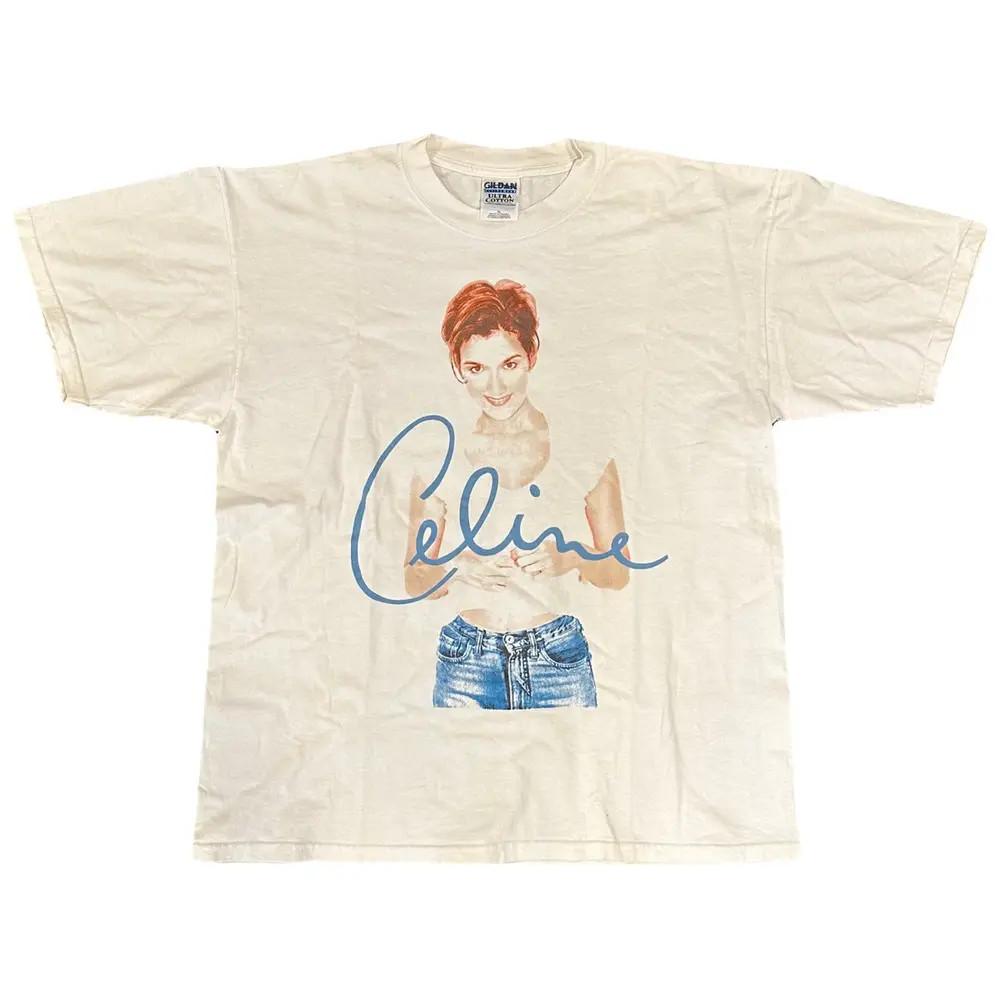 Vintage Celine Dion Falling Into You T-Shirt 1996 LT215 L