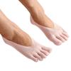 Women's Low-Cut Velvet Five-Toe Socks with Heel Silicone Grips
