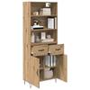 Highboard with Drawers 2 pcs Artisan Oak Wood Based Material