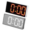 Digital Alarm Clock LED Mirror Electronic Clock USB Power Temperature Humidity Monitors Alarm for Ho