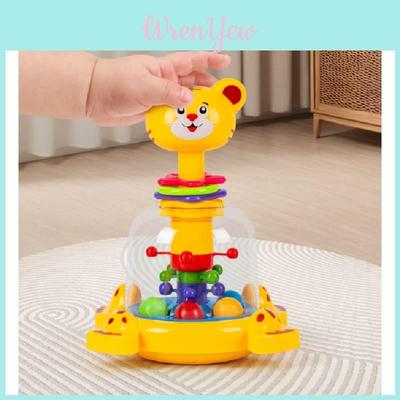 Giraffa Spingi Giocattolo Educativo con Palla Rimbalzante e Perline Rotolanti per la Stanza dei Giochi dei Bambini