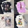 Shen Shen Oversized Rhinestone Cartoon T-Shirt: Trendy Pure Cotton Short Sleeve