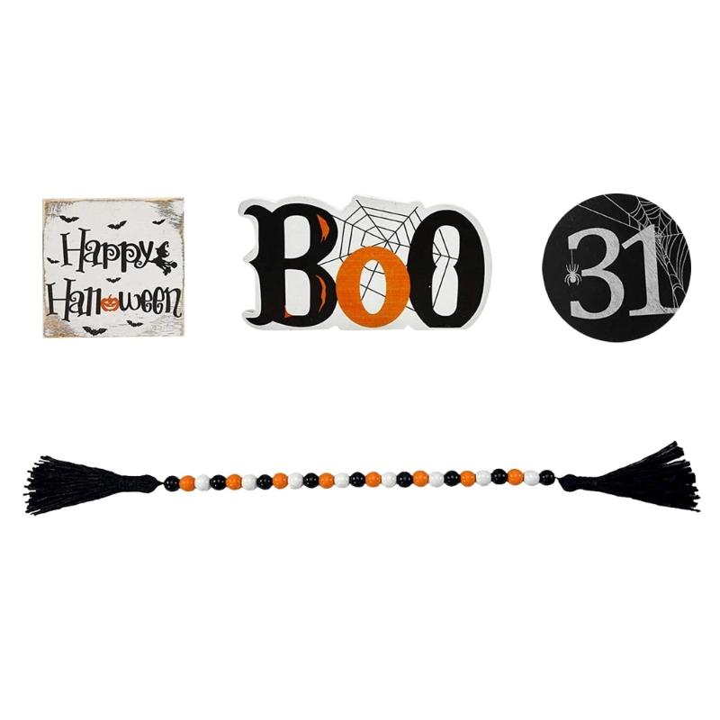 

Halloween Tiered Tray Decor Set for Creative Wood armhouse Decoration Accessory