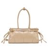 European and American Retro Large-capacity Boston Baguette Bag Head Layer Oil Wax Leather Women's Bag Trendy Messenger Bag