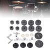 23 Pieces Cymbal Replacement Accessories Non Slip 2.5cm 4cm 5cm Felt Pads   Cymbal Sleeves Nuts Washers Base Set