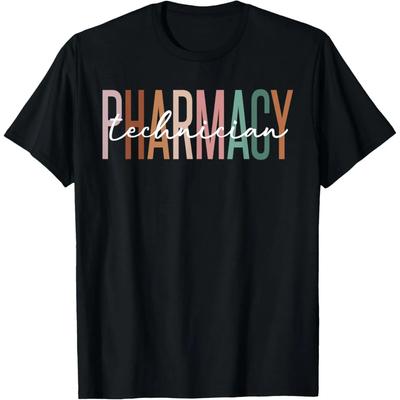 Pharmacy Technician Certified Pharm Tech Pharmacist T Shirts Men Humor Streetwear Tee Shirt Short Sleeve Unisex Loose Clothing