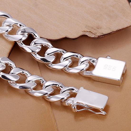 Fashion Men Wide Thick Stamp Chain Necklace Party Club Jewelry Christmas Gift