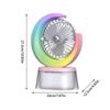 Bedside Fan Battery Powered Quiet Personal Fan Portable Humidifying Fan With 600ml Tank 3 Speeds Adjustable USB Rechargeable Fan