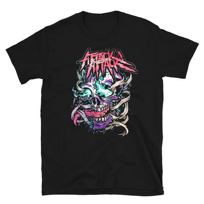 Attack Attack Purple Skull Crabcore Emo Post Hardcore Band Unisex T-Shirt