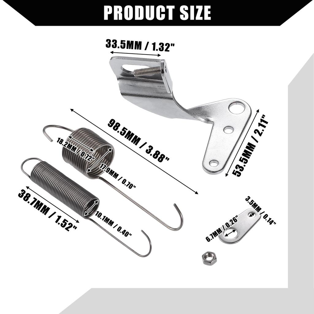 Hihaha Universal Throttle Return Spring Car Carburetor Throttle Cable Bracket with Dual Return Springs