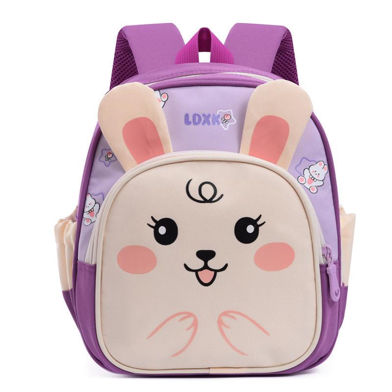 Adorable Cartoon Backpack For Kids Oxford Cloth Lightweight School Bag Cute