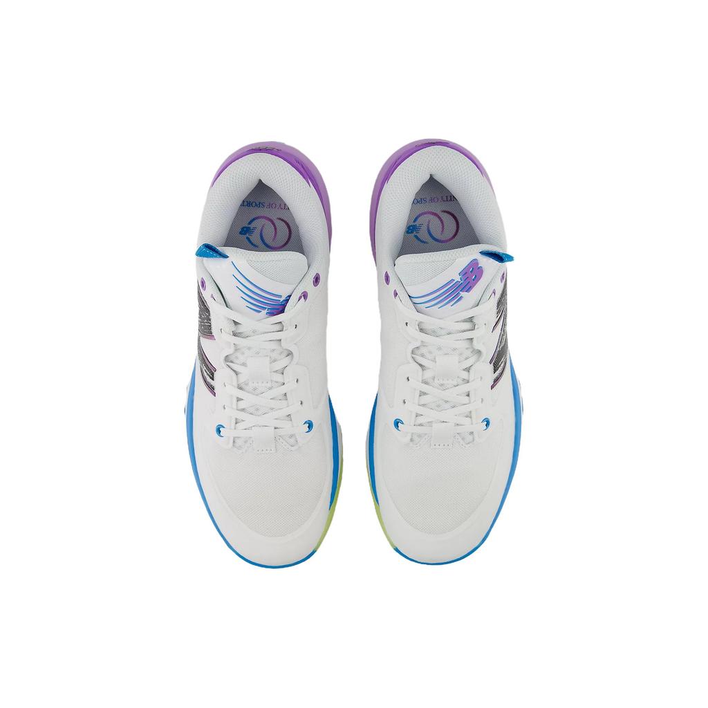 New New Balance Hesi Low Unity Of Sport Cushioning Wear Resistant Low Top Vintage Basketball Shoes Unisex White Blue Purple