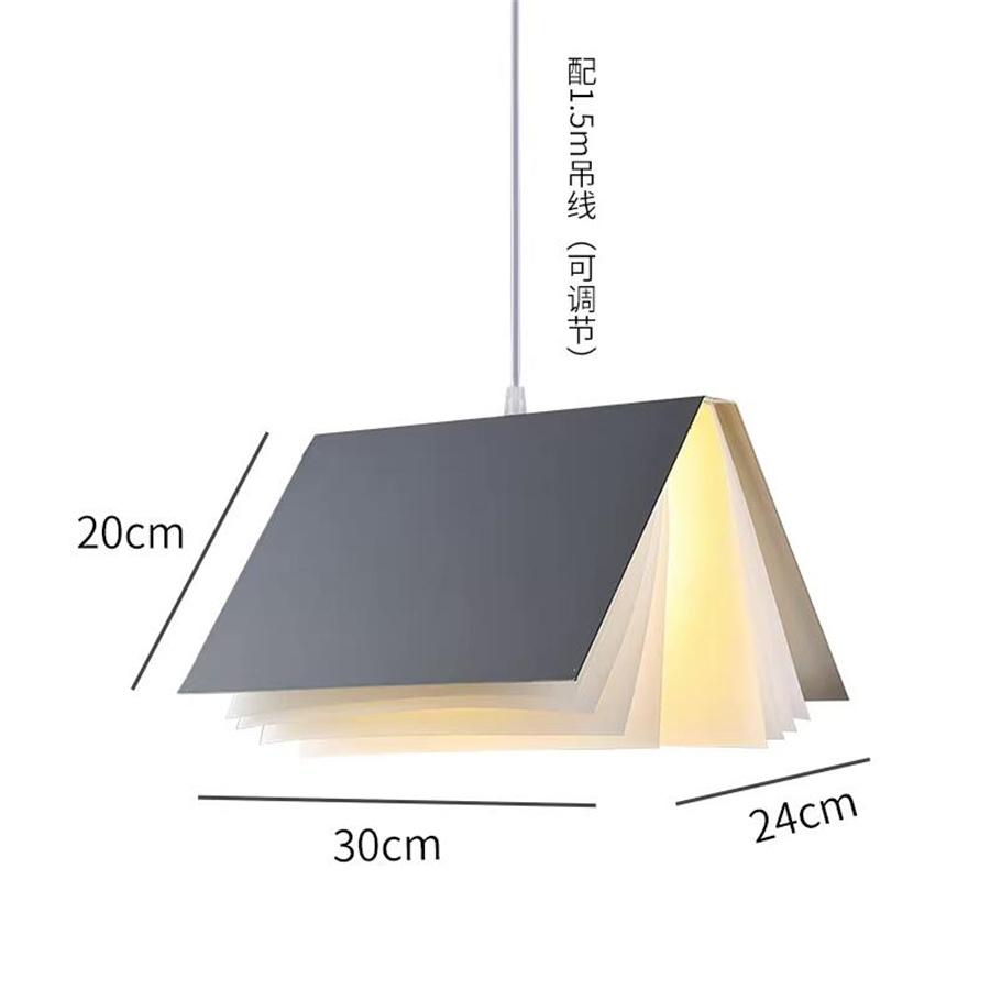 Modern Book Led Pendant Lights Luminaire Living Room Dining room Suspension Hanging Light Bedroom Bedside Pendant Lamp