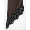 European & American 2025 Summer Women's Asymmetrical Lace Satin Dress 477211