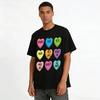 Valentine's Day Heart Slogan Printed Casual Top Pure Cotton T-shirt