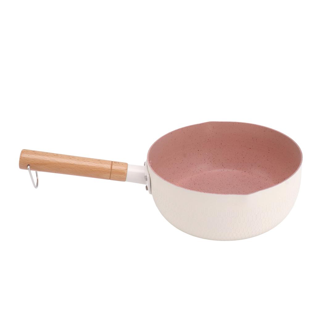 Milk Sauce Pan Stick Proof Multi Functional Uniform Heat Sticky Proof Ramen Pot with Heat Insulation Handle for Gas