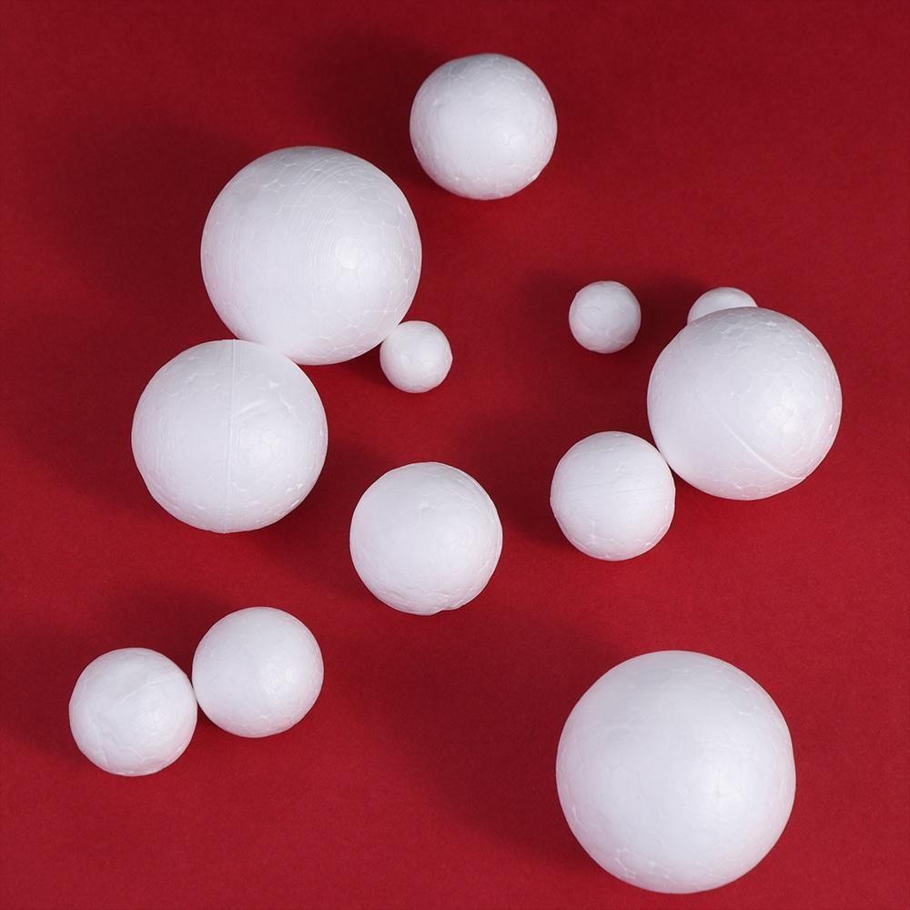 Materiali per il fai-da-te Palline di Schiuma Mini Palline di Polistirene Bianche Palline di Natale Ornamenti di Natale Rotondi Matrimonio