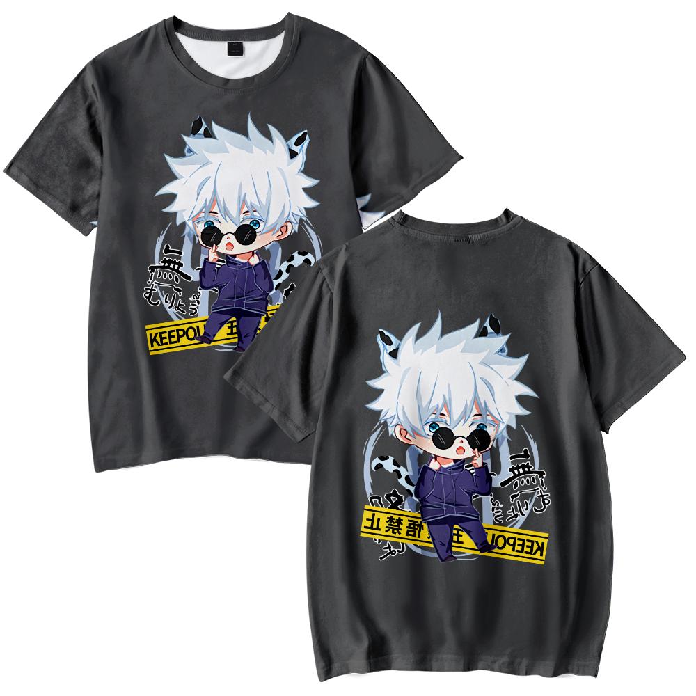 

T Shirt for Men Summer Clothing Jujutsu Kaisen O Neck T-shirt for Male Oversized New Men T-shirts Tops XS