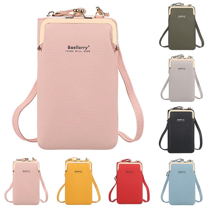 For Bag Shoulder Women Sling Bags Pu Leather Cellphone Cosmetic Pouch Purse Coin