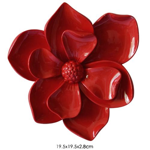 Nordic Three-dimensional Flower Wall Decoration Living Room Background Wall Resin Gilded Flower Wall Hanging Interior Decoration