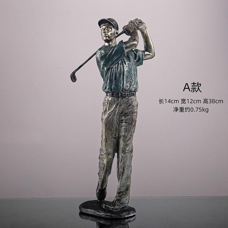Luxury Character Figurine Modern Sport Statue Art Figurines Nordic Resin Crafts for Living Room Home Decoration