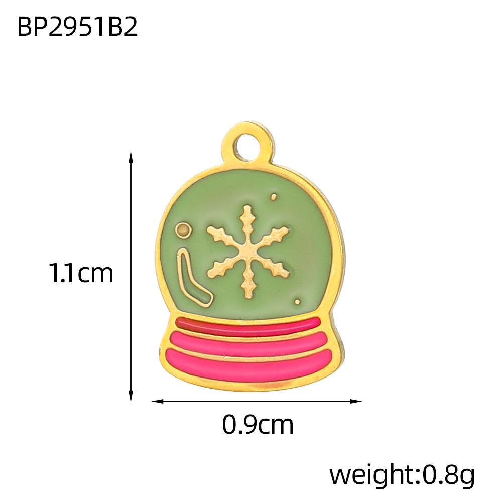 CARLIDANA 2PCS Manna High Quality Stainless Steel Emenal Flower Drinks Gold Color Non Tarnish Beach Ocean Charms for DIY Jewelry