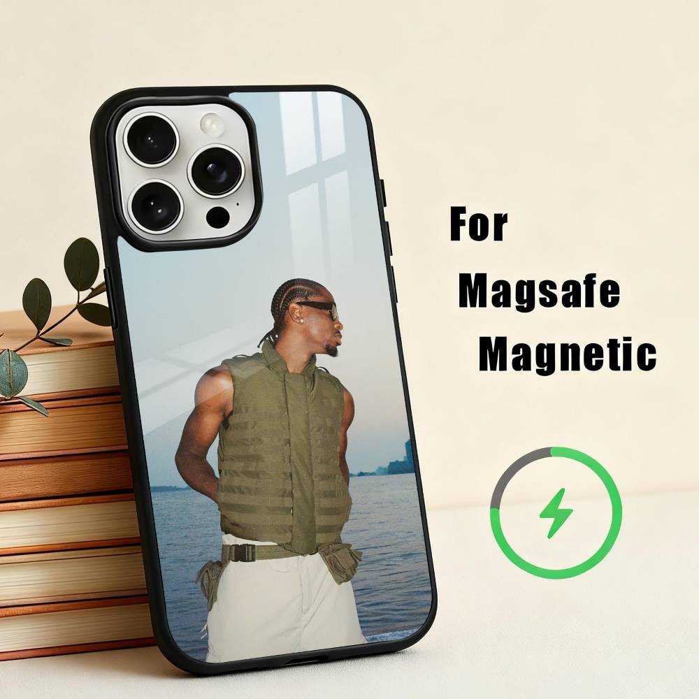 SGA B-Basketball G-Guard S-Sha Phone Case For iPhone17,16,15,14,13,12,11 Plus,Pro Max Magnetic For Magsafe Wireless Charging