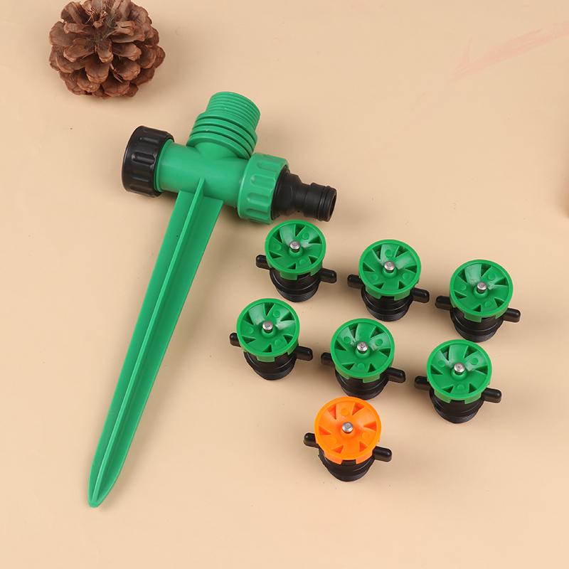 360 Degree Rotating Irrigation Nozzle Turning Sprinkler Garden Lawn Irrigation 1/2 Inch Male Thread Automatic Rotating Nozzle