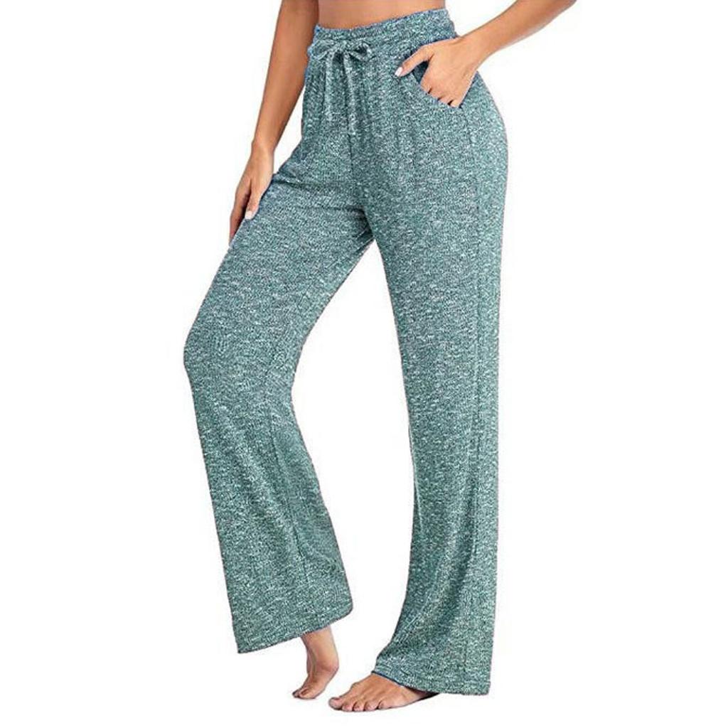 Women's Casual Color Quick Dry Wide Leg Yoga Pants Sports And Fitness Pant
