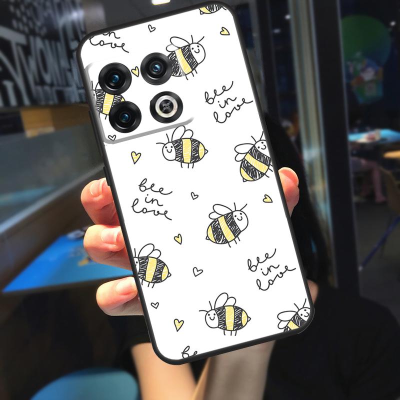 

Bee Bumblebee Pattern Funda For OnePlus 12R 13 R 12 11 9 10 Pro 8T 9RT 10T OnePlus Nord 4 CE 2 3 Lite N20 N30 Case OnePlus 12R