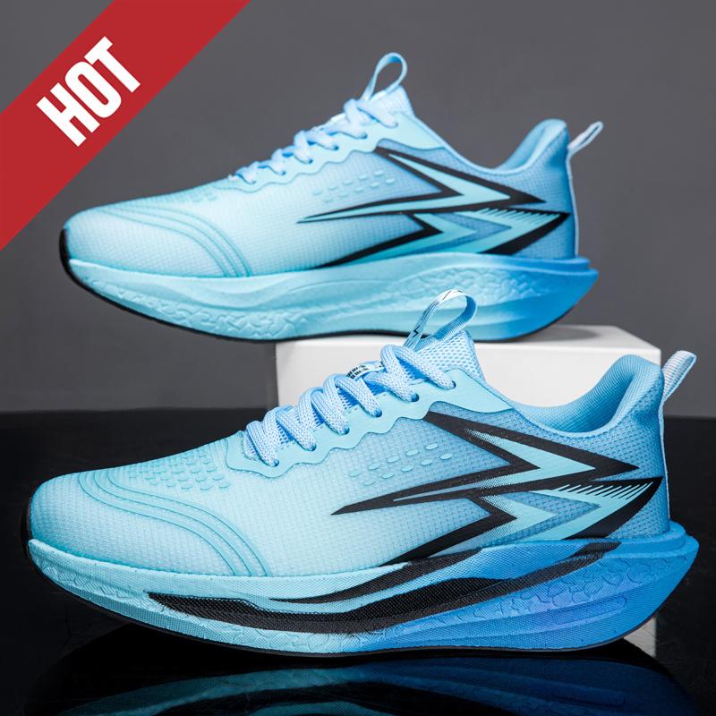 Running Shoes Carbon Board Marathon Men Sports Breathable Lightweight Women's Comfortable Athletic Nonskid Sneakers Casual