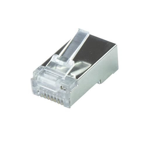 Connecteur de fils rj-45 logilink cat6a plaqué or - argent