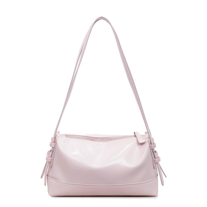 Shiny PU Shoulder Bag Women Fashion Crossbody Bag With Adjustable Strap Modern Design