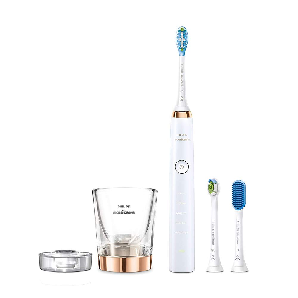 

Електрична зубна щітка Philips Sonicare DiamondClean Deep Clean Edition Рожеве золото [Модель 2018 року] HX9394/46