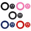 1/2pcs Car ABS Steering Wheel Emblem Trim Sticker Badge for Volkswagen VW GTI RLine CC R32 Touareg 4 Motion Passat b6 Polo Jetta zr6
