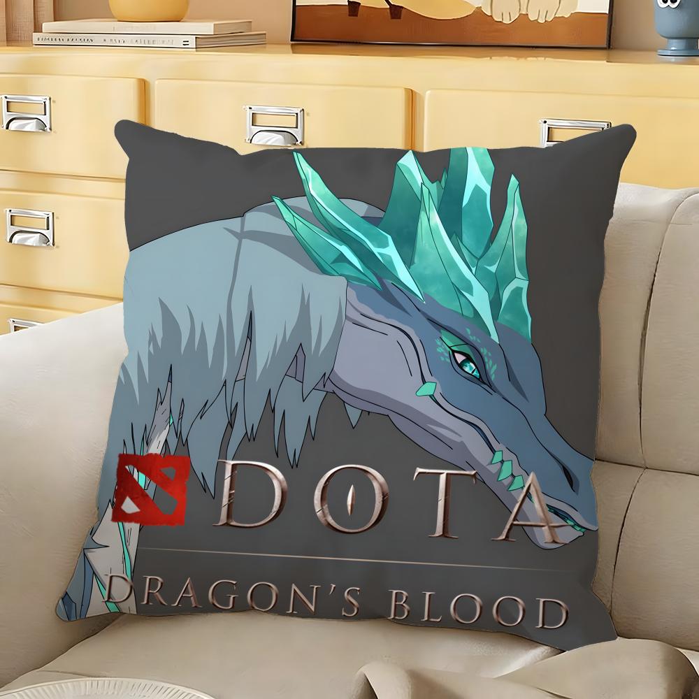 DDota DDragons BBlood Cushion Cover Soft Durable Reversible Pillow Cover Home Car MultiScene Daily Comfort Pillowcase