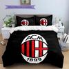 AC Milan Pattern Bedding Home Decoration Birthday Gift (1 * duvet cover + 2 * pillowcase, without core)