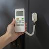 Remote Control Holder with Spring Rope Self-adhesive No Drill TV Air Conditioner