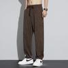 New ice silk drape casual pants men's summer thin quick-drying nine-point pants loose