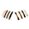 4Pcs French Style Hairpins Tortoiseshell Design Women Hair Clips with Metal Springs Lightweight Hair Accessories