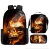 Skull Schoolbag for Primary School Students, Kindergarten New Schoolbag for Boys and Girls, Grades 2345 and 6