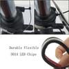 Motor Flasher Light LED Daytime Running Lamp Motorcycle Turn Signal Light Ring Fork Strip Lamp