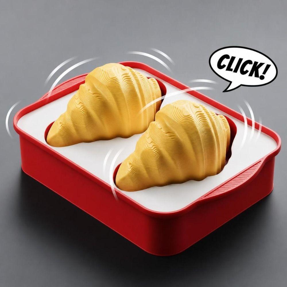 Pineapple Bun Fidget Toy 3D Printed Sensory Fidget Creative Clicker Toy Office