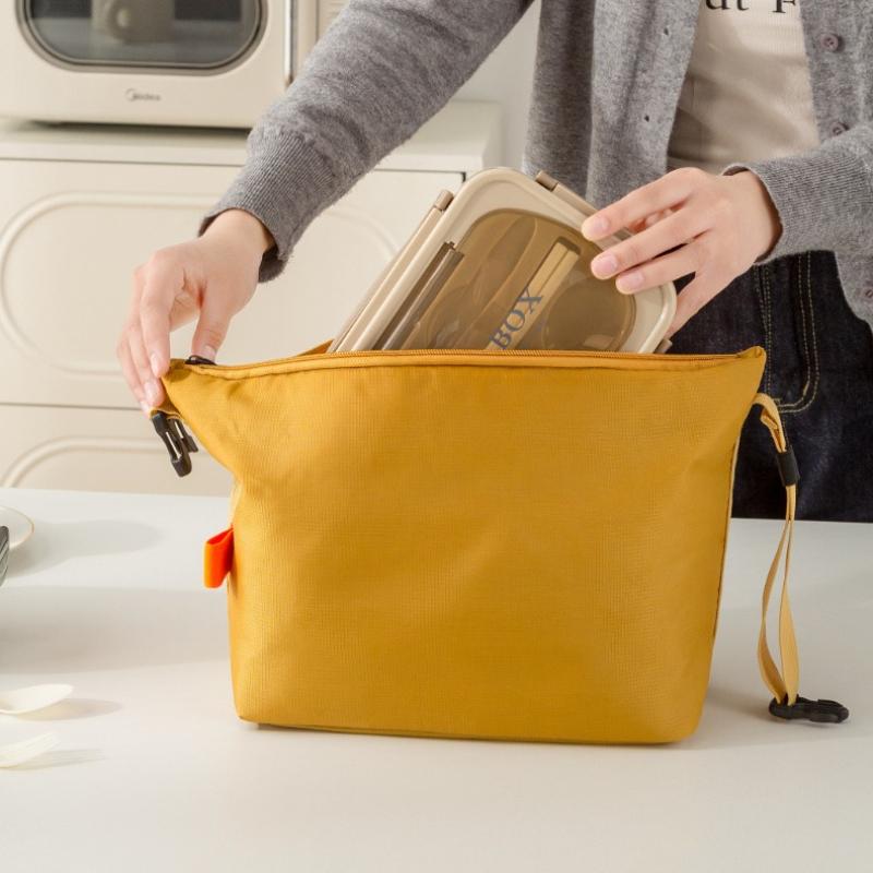 Borsa Pranzo Termica Pieghevole Portatile Grande Capacità Borsa Bento Portatile Borsa da Picnic Impermeabile per Esterni Borsa Frigo Borsa a Mano Multifunzionale
