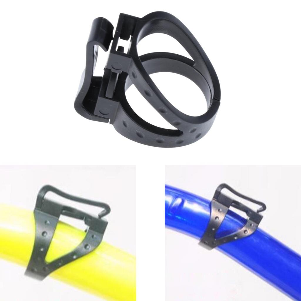 Reusable Snorkel Keeper Clamp Tube Holder for Scuba Gear Diving Accessories Snorkeling Equipment
